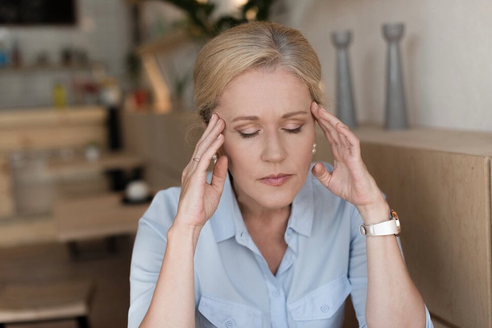 Frau im Stress